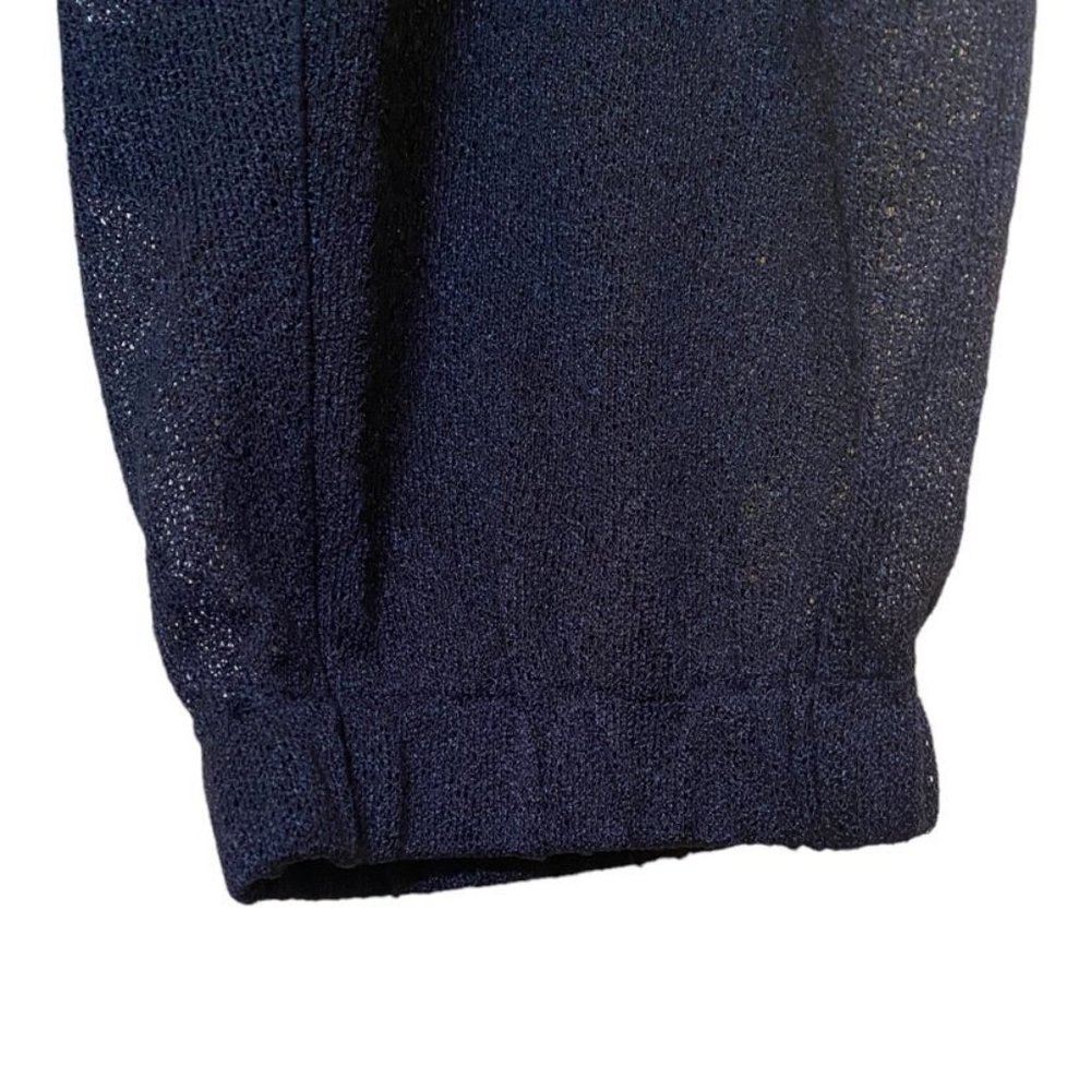 Eva Varro Sheer Drawstring Jogger Pant Size L Black - Picture 7 of 8